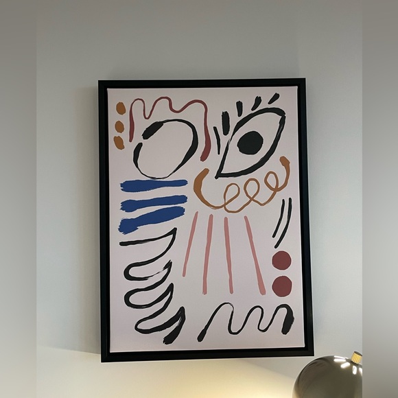 Abstract Canvas Painting Framed - Picture 2 of 2